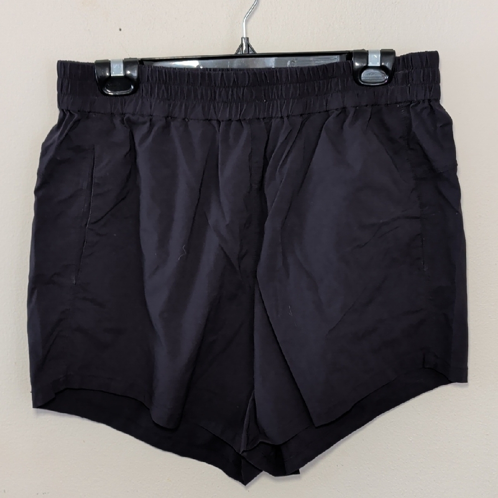 Universal Standard Sunny Swim Shorts Navy Blue Stretch Quick Dry Women's Size L*